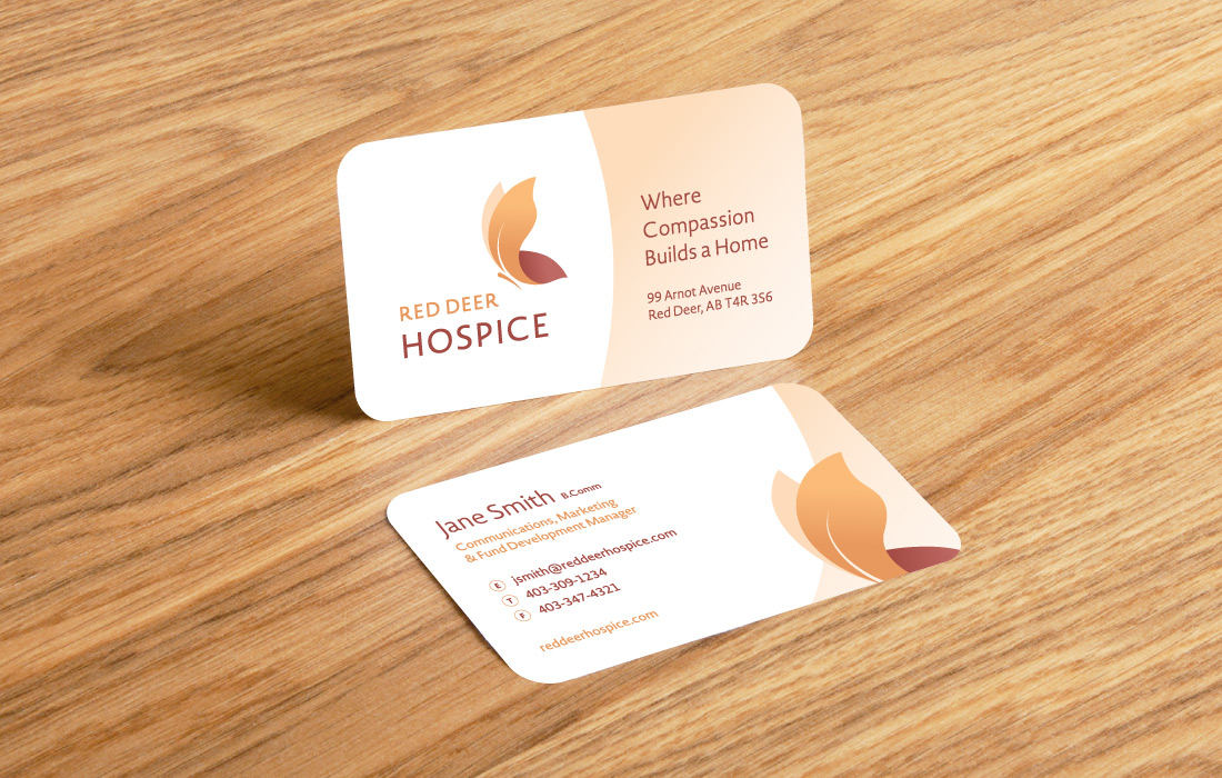 Red Deer Hospice - Business Card